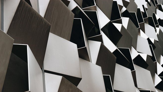 Image abstraite cubes gris/marron